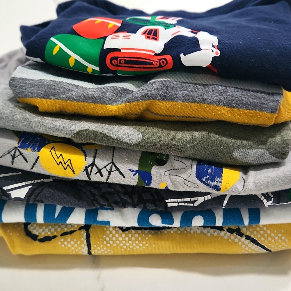 Boys 12-18M Long Sleeve T's 7pk